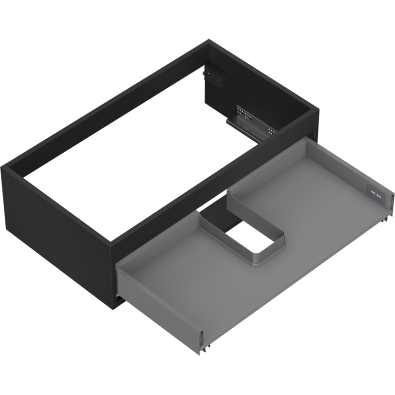 Mexen Box-A Unterschrankkorpus 80 cm, 1 Schublade, schwarz matt - 91AX0-0800-235-1-71