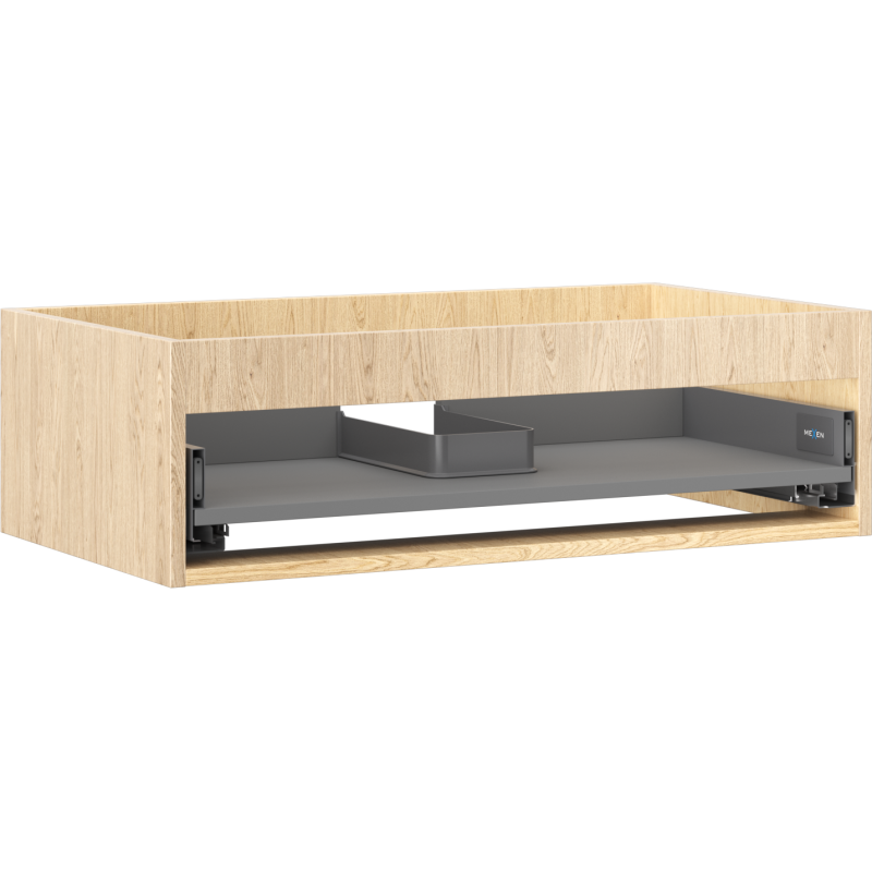 Mexen Box-A Korpus des Waschbeckenunterschranks 80 cm, 1 Schublade, Eiche - 91AX0-0800-235-1-81