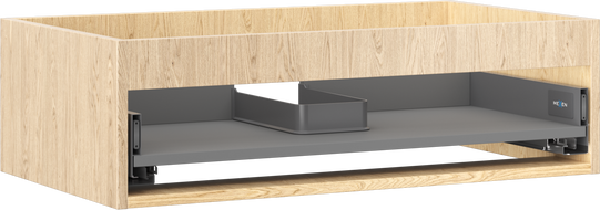 Mexen Box-A Korpus des Waschbeckenunterschranks 80 cm, 1 Schublade, Eiche - 91AX0-0800-235-1-81