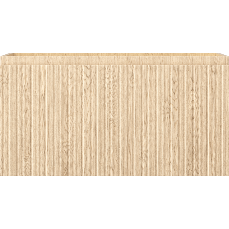 Mexen Rivel Badezimmer-Unterschrank 90 cm, 1 Schublade, gerillt, Eiche - 91A20-09047-1-BF81