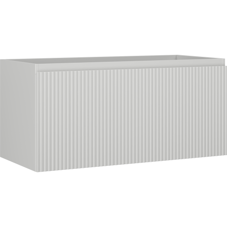 Mexen Rivel Badezimmer-Unterschrank 100 cm, 1 Schublade, geriffelt, mattgrau - 91A20-10047-1-BF62