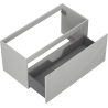 Mexen Rivel Badezimmer-Unterschrank 100 cm, 1 Schublade, geriffelt, mattgrau - 91A20-10047-1-BF62