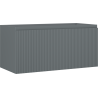 Mexen Rivel Badezimmerunterschrank 100 cm, 1 Schublade, geriffelt, Graphit matt - 91A20-10047-1-BF66