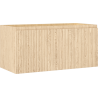 Mexen Rivel Badezimmerschrank Waschtischunterschrank 100 cm, 1 Schublade, geriffelt, Eiche - 91A20-10047-1-BF81