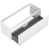 Mexen Rivel Badschrank für Waschbecken 120 cm, 1 Schublade, geriffelt, weiß matt - 91A20-12047-1-BF01