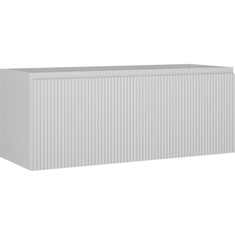 Mexen Rivel Badezimmer-Unterschrank 120 cm, 1 Schublade, gerillt, grau matt - 91A20-12047-1-BF62