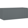 Mexen Rivel Badezimmerunterschrank 120 cm, 1 Schublade, geriffelt, Graphit Matt - 91A20-12047-1-BF66