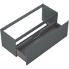 Mexen Rivel Badezimmerunterschrank 120 cm, 1 Schublade, geriffelt, Graphit Matt - 91A20-12047-1-BF66