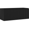 Mexen Rivel Badezimmerschrank für Waschtisch 120 cm, 1 Schublade, geriffelt, schwarz matt - 91A20-12047-1-BF71