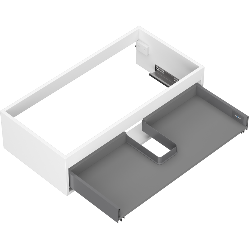 Mexen Box-A Waschtischunterschrank Korpus 90 cm, 1 Schublade, weiß matt - 91AX0-0900-235-1-01