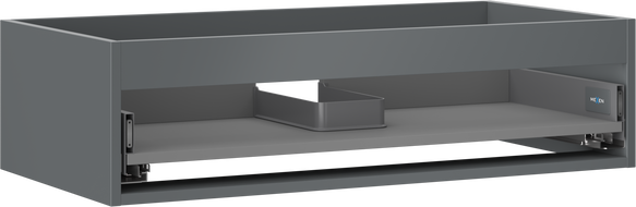 Mexen Box-A Unterschrankkorpus 90 cm, 1 Schublade, Graphit matt - 91AX0-0900-235-1-66