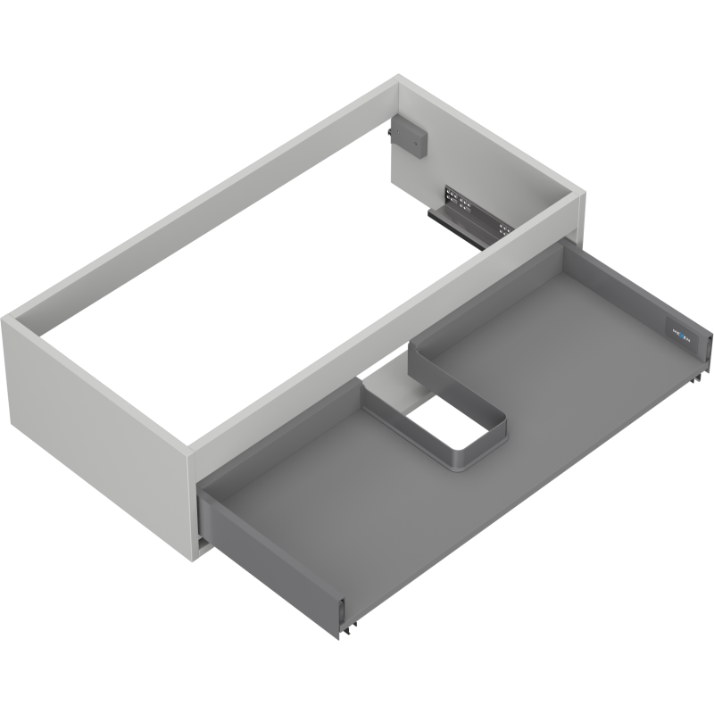 Mexen Box-A Korpus Unterschrank 90 cm, 1 Schublade, Graumatt - 91AX0-0900-235-1-62