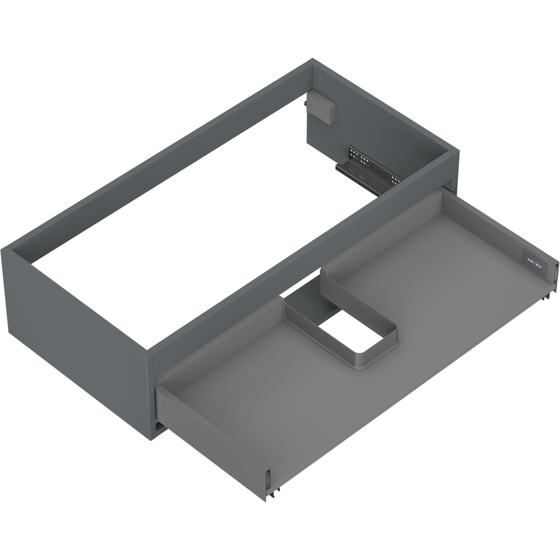 Mexen Box-A Unterschrankkorpus 90 cm, 1 Schublade, Graphit matt - 91AX0-0900-235-1-66