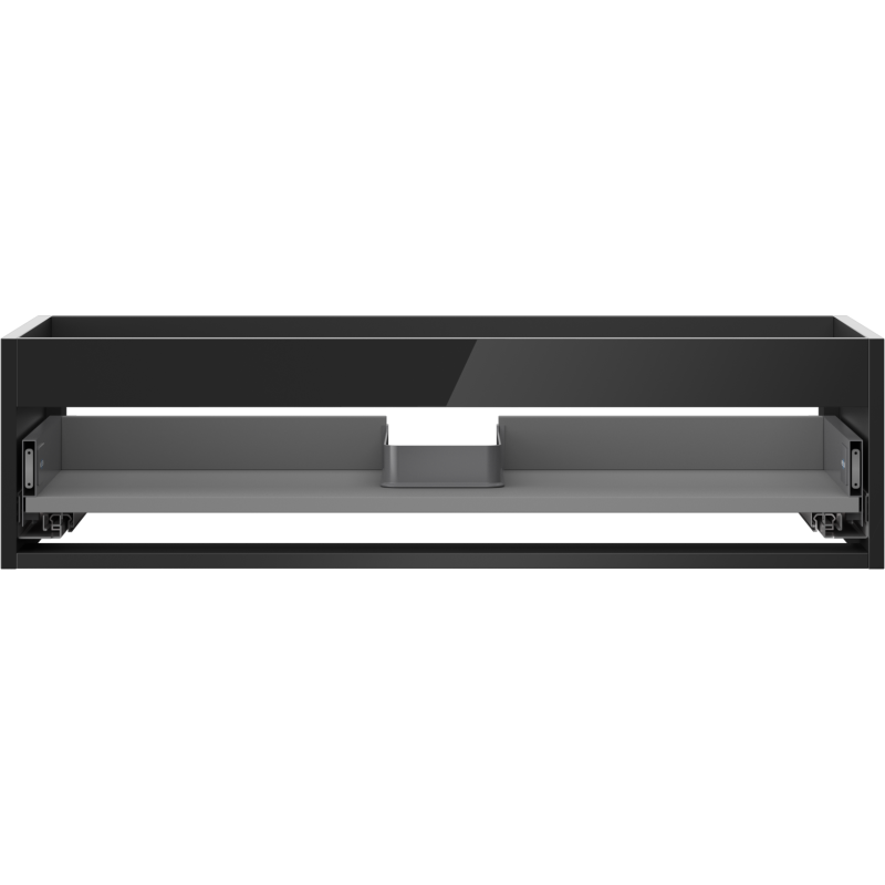 Mexen Box-A Korpus für Waschtischunterschrank 90 cm, 1 Schublade, schwarzer Glanz - 91AX0-0900-235-1-70