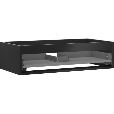 Mexen Box-A Korpus Waschtischunterschrank 90 cm, 1 Schublade, Schwarz Matt - 91AX0-0900-235-1-71