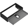 Mexen Box-A Korpus Waschtischunterschrank 90 cm, 1 Schublade, Schwarz Matt - 91AX0-0900-235-1-71
