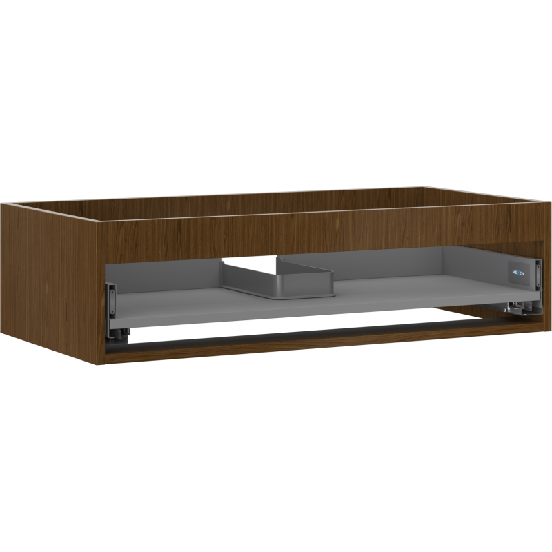 Mexen Box-A Korpus des Waschtischunterschranks 90 cm, 1 Schublade, Nussbaum - 91AX0-0900-235-1-86