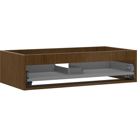 Mexen Box-A Korpus des Waschtischunterschranks 90 cm, 1 Schublade, Nussbaum - 91AX0-0900-235-1-86