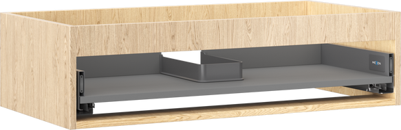 Mexen Box-A Korpus des Waschtischunterschranks 90 cm, 1 Schublade, Eiche - 91AX0-0900-235-1-81