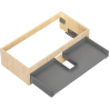 Mexen Box-A Korpus des Waschtischunterschranks 90 cm, 1 Schublade, Eiche - 91AX0-0900-235-1-81