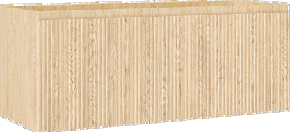 Mexen Rivel Badezimmerschrank 120 cm, 1 Schublade, geriffelt, Eiche - 91A20-12047-1-BF81