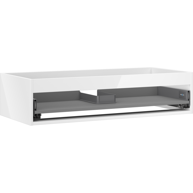 Mexen Box-A Korpus des Unterschranks 100 cm, 1 Schublade, Weiß Hochglanz - 91AX0-1000-235-1-00