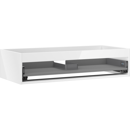 Mexen Box-A Korpus des Unterschranks 100 cm, 1 Schublade, Weiß Hochglanz - 91AX0-1000-235-1-00