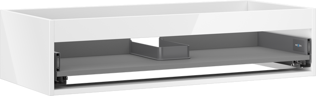 Mexen Box-A Korpus des Unterschranks 100 cm, 1 Schublade, Weiß Hochglanz - 91AX0-1000-235-1-00