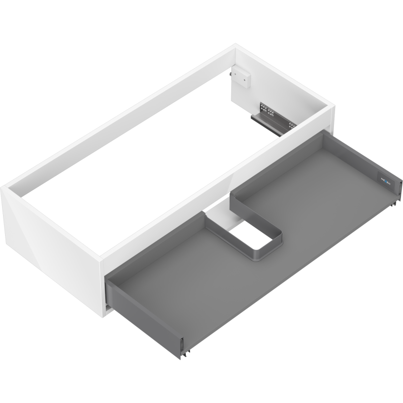 Mexen Box-A Korpus des Unterschranks 100 cm, 1 Schublade, Weiß Hochglanz - 91AX0-1000-235-1-00