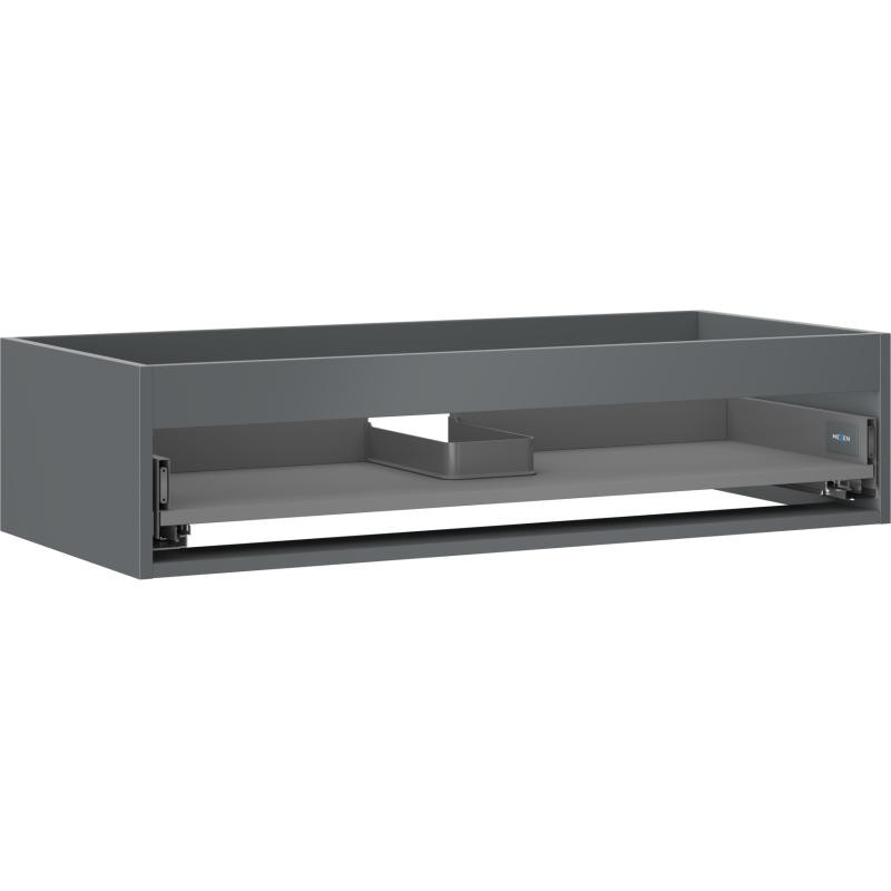 Mexen Box-A Korpus des Waschtischunterschranks 100 cm, 1 Schublade, Graphit Matt - 91AX0-1000-235-1-66