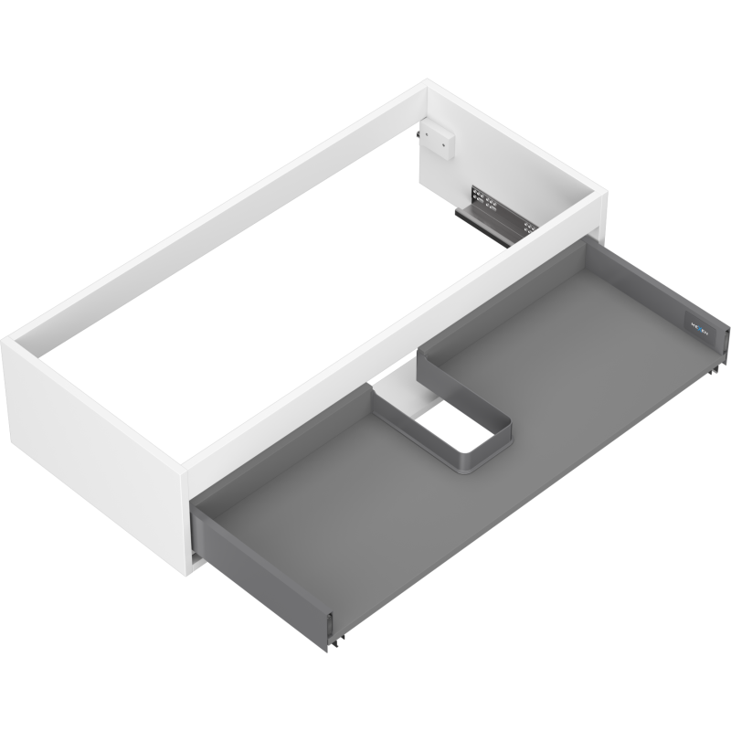 Mexen Box-A Korpus für Waschtischschrank 100 cm, 1 Schublade, weiß matt - 91AX0-1000-235-1-01