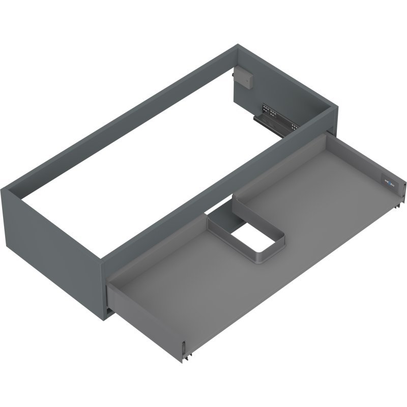 Mexen Box-A Korpus des Waschtischunterschranks 100 cm, 1 Schublade, Graphit Matt - 91AX0-1000-235-1-66