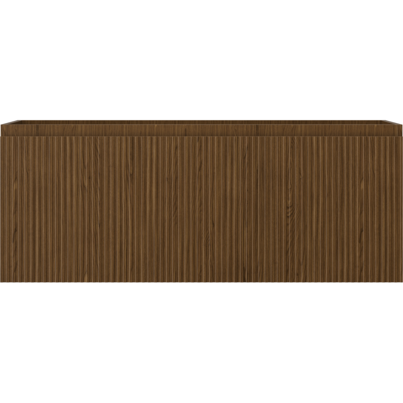Mexen Rivel Badezimmerunterschrank 120 cm, 1 Schublade, geriffelt, Nussbaum - 91A20-12047-1-BF86