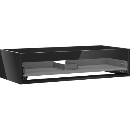 Mexen Box-A Waschtischunterschrank Korpus 100 cm, 1 Schublade, schwarz glänzend - 91AX0-1000-235-1-70