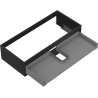 Mexen Box-A Korpus Waschtischunterschrank 100 cm, 1 Schublade, Schwarz Matt - 91AX0-1000-235-1-71