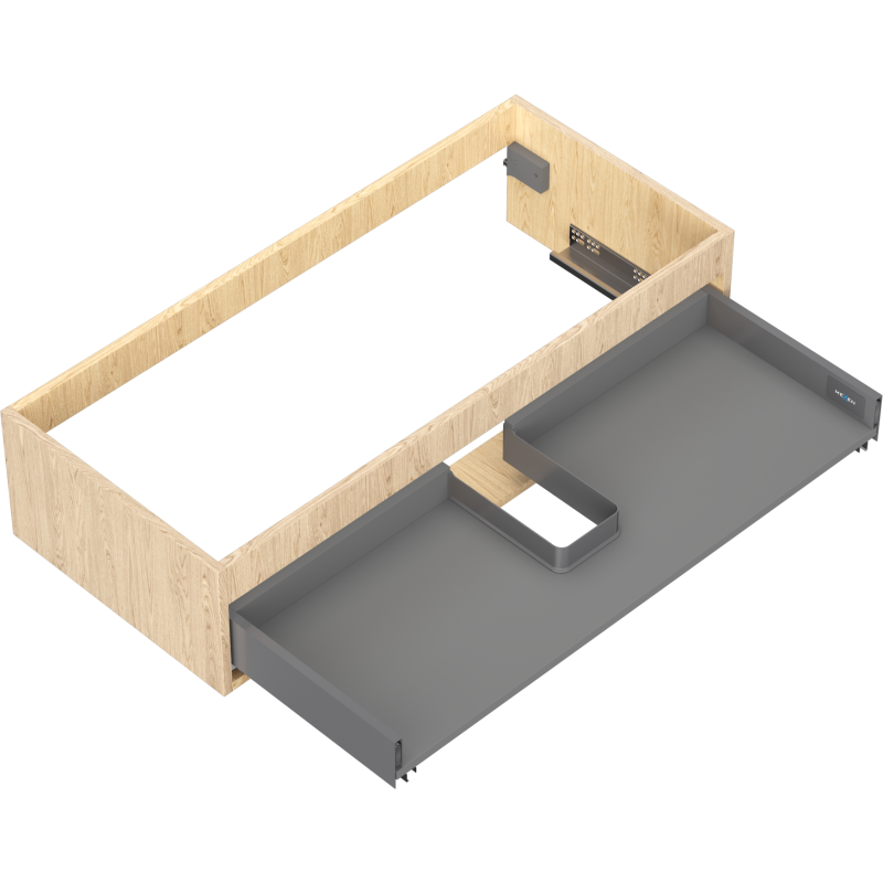 Mexen Box-A Waschtischunterschrank 100 cm, 1 Schublade, Eiche - 91AX0-1000-235-1-81