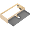 Mexen Box-A Waschtischunterschrank 100 cm, 1 Schublade, Eiche - 91AX0-1000-235-1-81