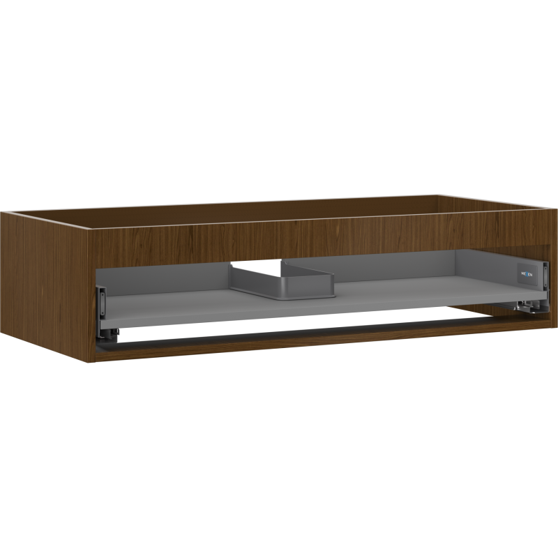 Mexen Box-A Korpus des Waschtischunterschranks 100 cm, 1 Schublade, Nussbaum - 91AX0-1000-235-1-86
