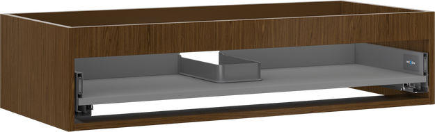 Mexen Box-A Korpus des Waschtischunterschranks 100 cm, 1 Schublade, Nussbaum - 91AX0-1000-235-1-86