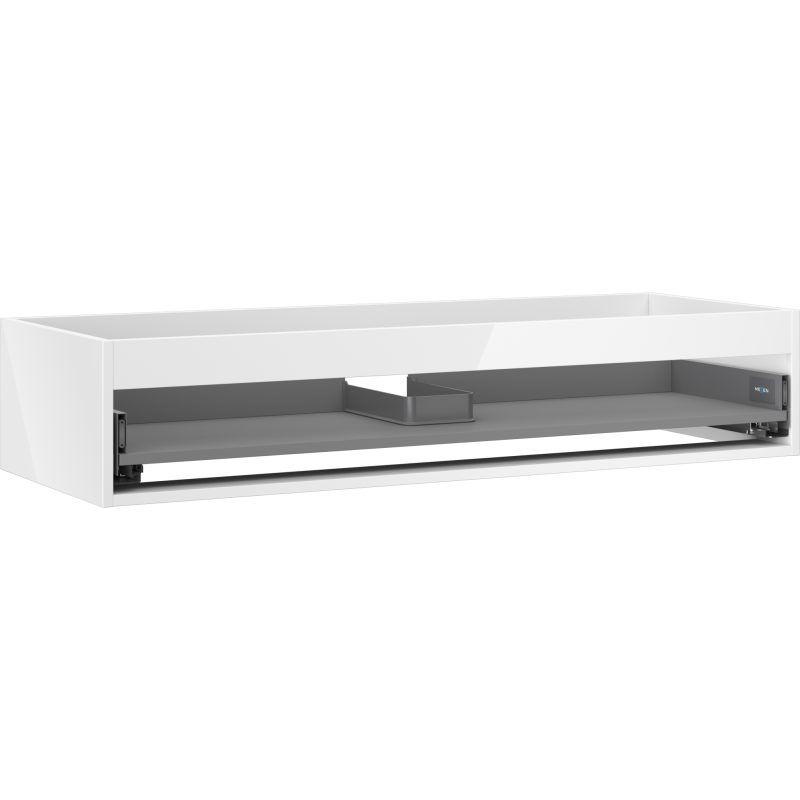 Mexen Box-A Waschtischunterschrank-Korpus 120 cm, 1 Schublade, weiß glänzend - 91AX0-1200-235-1-00