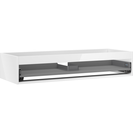 Mexen Box-A Waschtischunterschrank-Korpus 120 cm, 1 Schublade, weiß glänzend - 91AX0-1200-235-1-00