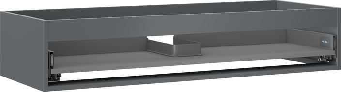 Mexen Box-A Gehäuse des Waschtischunterschranks 120 cm, 1 Schublade, grafit matt - 91AX0-1200-235-1-66
