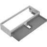 Mexen Box-A Korpus für Waschbeckenunterschrank 120 cm, 1 Schublade, graumatt - 91AX0-1200-235-1-62
