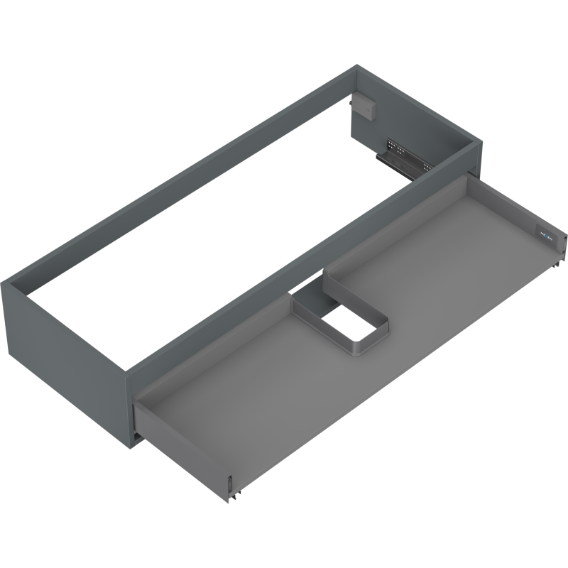 Mexen Box-A Gehäuse des Waschtischunterschranks 120 cm, 1 Schublade, grafit matt - 91AX0-1200-235-1-66