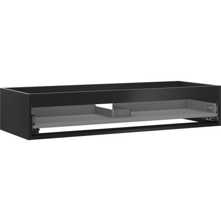 Mexen Box-A Korpus des Waschtischunterschranks 120 cm, 1 Schublade, Schwarz Matt - 91AX0-1200-235-1-71