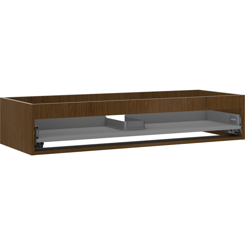 Mexen Box-A Korpus der Waschtischschrank 120 cm, 1 Schublade, Nussbaum - 91AX0-1200-235-1-86