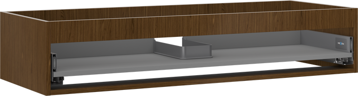 Mexen Box-A Korpus der Waschtischschrank 120 cm, 1 Schublade, Nussbaum - 91AX0-1200-235-1-86
