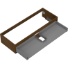 Mexen Box-A Korpus der Waschtischschrank 120 cm, 1 Schublade, Nussbaum - 91AX0-1200-235-1-86