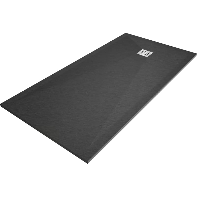Mexen Stone+ Rechteckige Duschwanne aus Verbundmaterial 200 x 90 cm, Anthrazit - 44719020