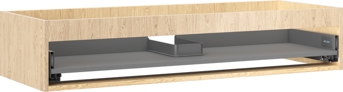 Mexen Box-A Korpus für Waschtischunterschrank 120 cm, 1 Schublade, Eiche - 91AX0-1200-235-1-81